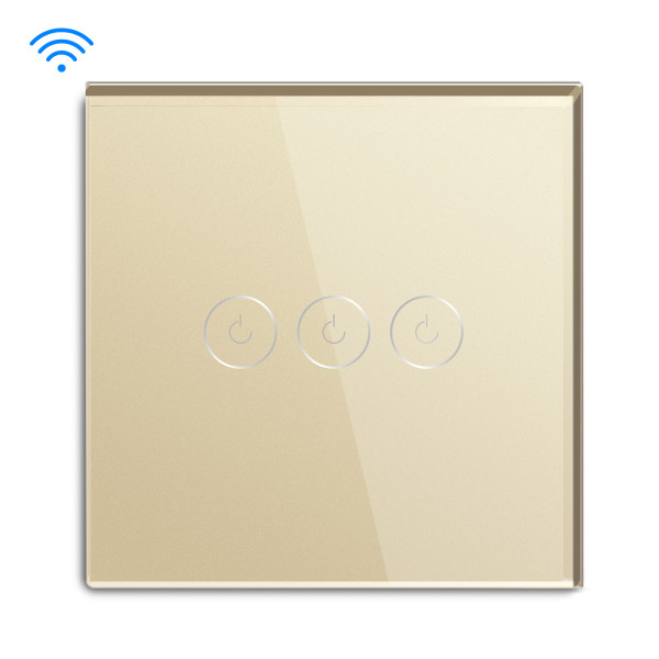 Wi-Fi pametni prekidač 3G TUYA Zlatni (WIFI TOUCH SWITCH)