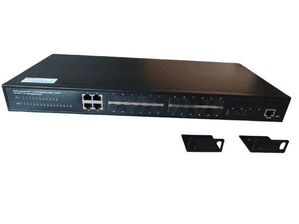 Exelink SGX3728S-V2 upravljivi switch za Rack 24x1000Base-X SFP,4x10/100/1000 Base-T combo,4x1G/10 GE Base-X SFP+ porta L3