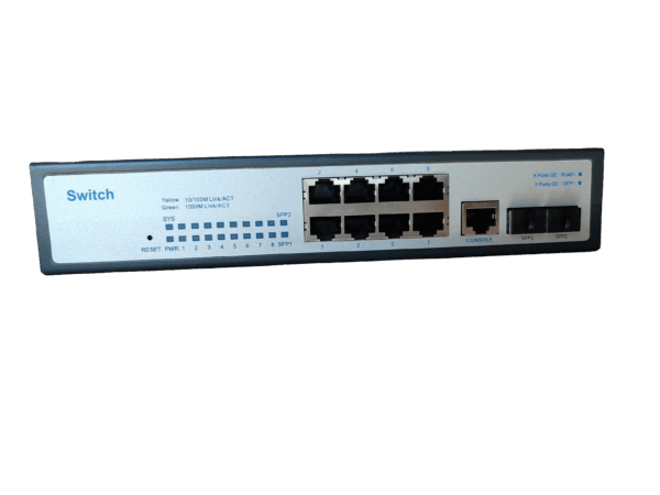 ExeLink SG2510 switch za Rack sa 8x10/100/1000 Base-T;2x1000 Base-X SFP porta L2 Managed