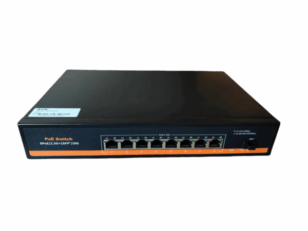 ExeLink SMX1009P neupravljivi POE switch 8x1/2.5G Base-T (POE/POE+),1x1G/10 GE Base-X SFP+ porta