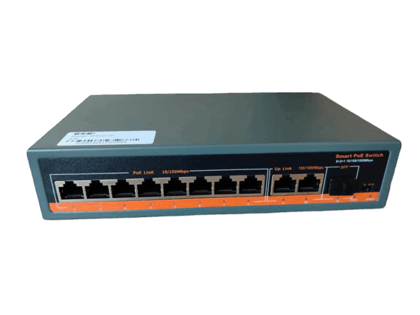 ExeLink SFG1211P neupravljivi switch 8x10/100 Base-TX(POE/POE+) 2x10/100/1000 Base-T, 1x1000 Base-X SFP porta