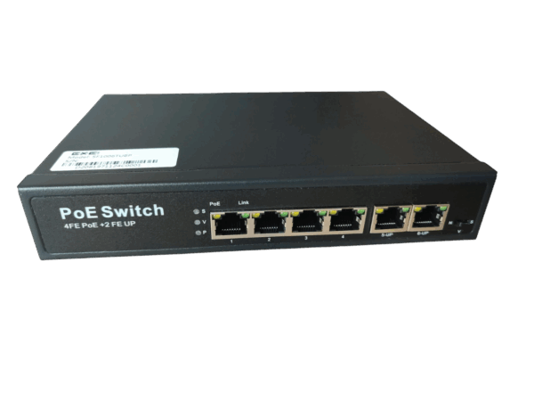 ExeLink SF1006TUBP switch 1x10/100 Base-TX(POE++), 3x10/100 Base-TX(POE/POE+), 2x10/100 Base-TX
