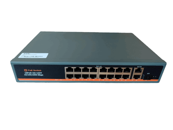 ExeLink SFG1219DP neupravljivi switch 16x10/100 Base-TX(POE/POE+) 2x10/100/1000 Base-T, 1x1000 Base-X SFP porta - Image 2