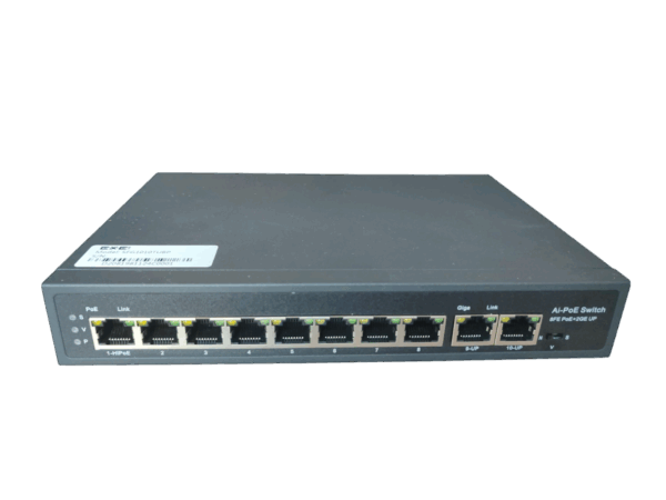 ExeLink SFG1010TUBP switch 1x10/100 Base-TX(POE++), 7x10/100 Base-TX(POE/POE+), 2x10/100/1000 Base-T