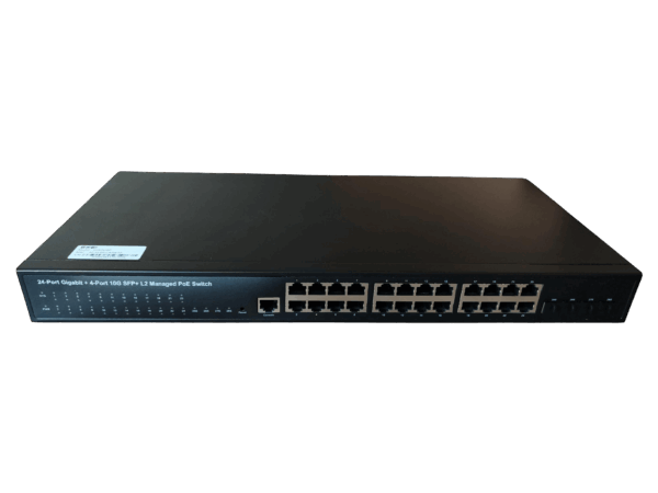 ExeLink SGX2528P upravljivi POE switch 24x10/100/1000 Base-T(POE/POE+), 4x1G/10 GE Base-X SFP+ porta, L2 - Image 2