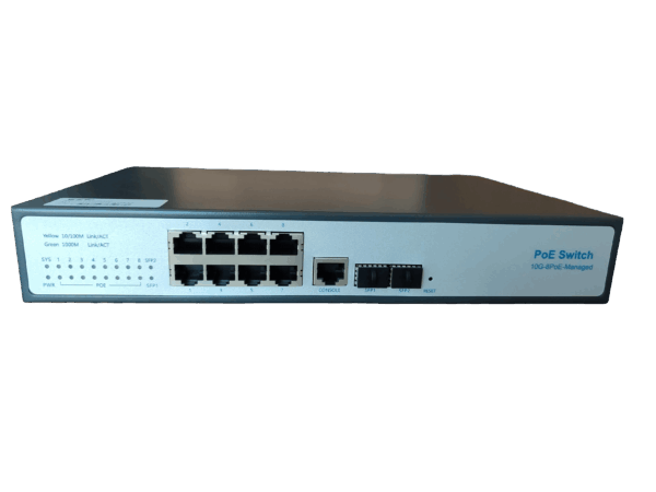 ExeLink SG2510P upravljivi POE switch 8x10/100/1000 Base-T POE/POE+,2x1000 Base-X SFP porta, L2 - Image 3